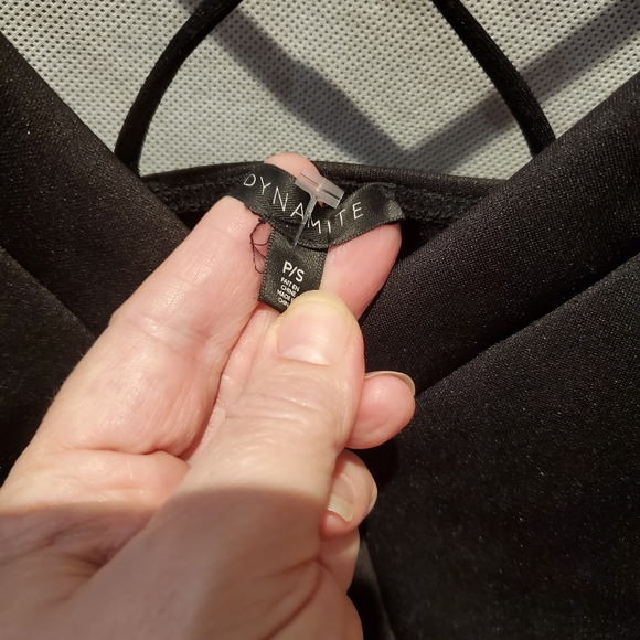 Dynamite bodysuit with metallic tone-NWOT - Picture 3 of 4